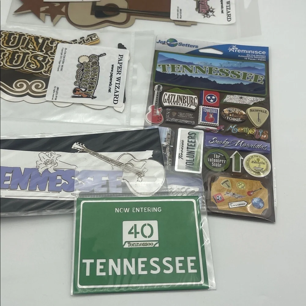 Nashville Tennessee Scrapbook Supplies Stickers Die Cuts Embellishments NEW